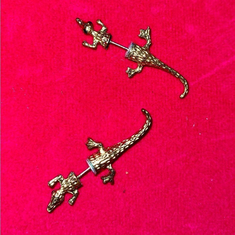 Lizard earrings